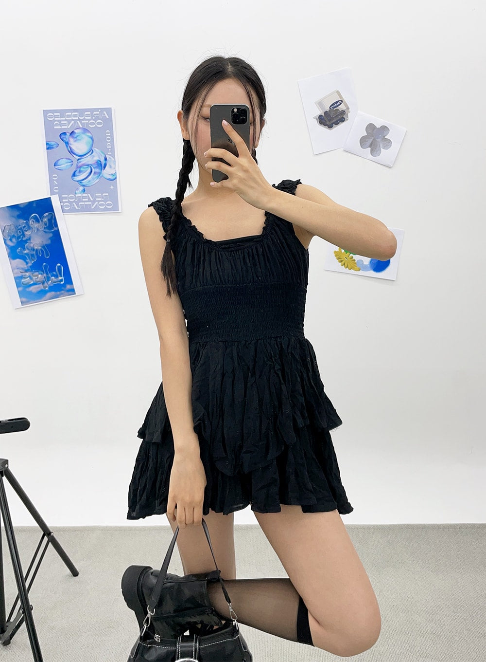 Frill Layered Mini Dress CY308