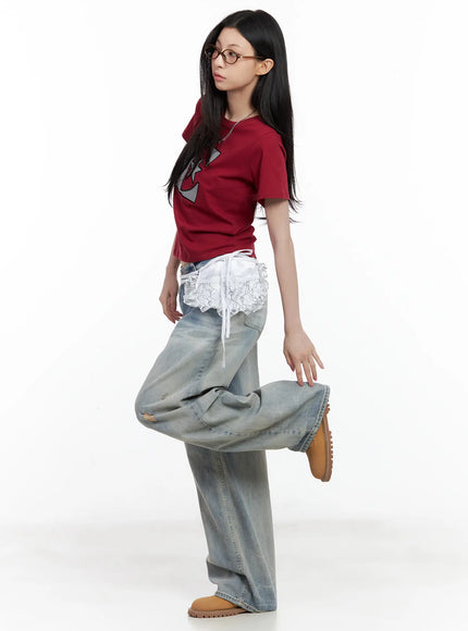 star-print-casual-tee-cl501