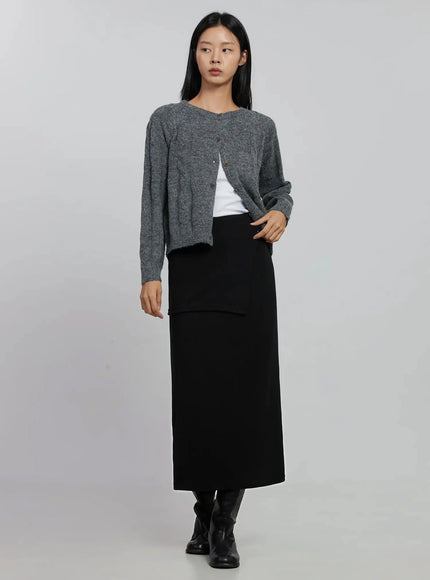 Wrap Maxi Skirt ID516