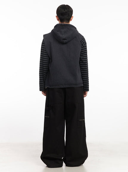Men's Urban Denim Hooded Vest IM528