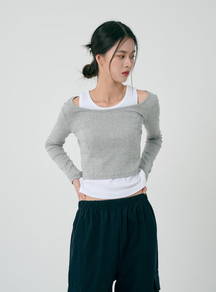 Round Neck Sleeveless Top ID08