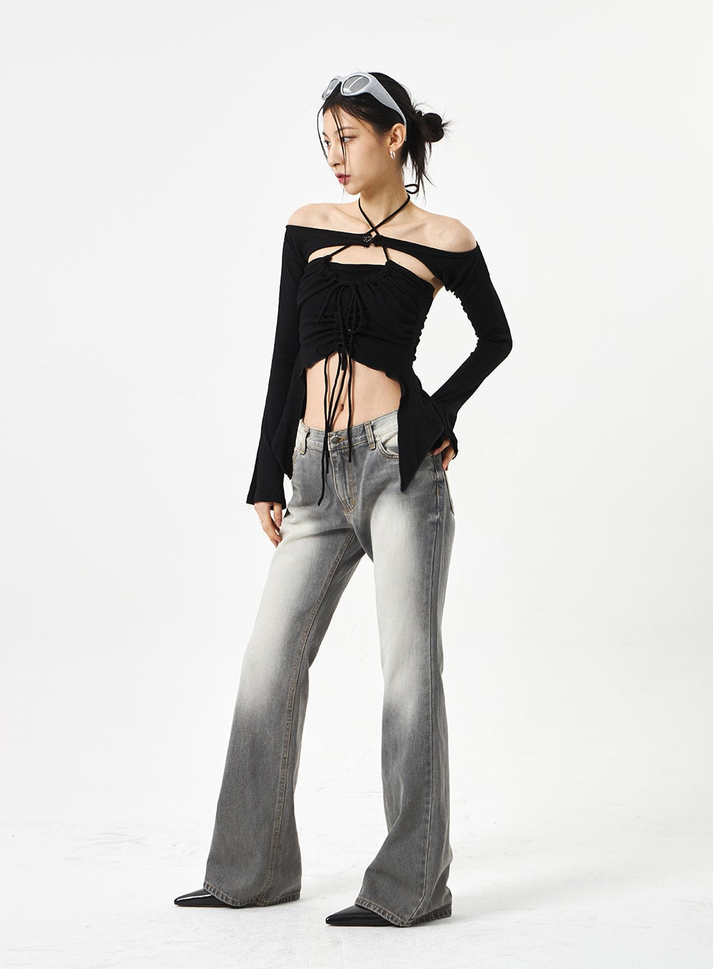 Strap Top And Bolero Set CA310