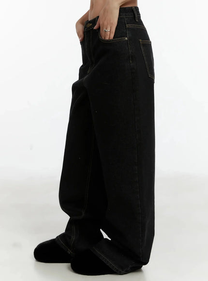 Noemi Wide Leg Stitch Jeans ID525