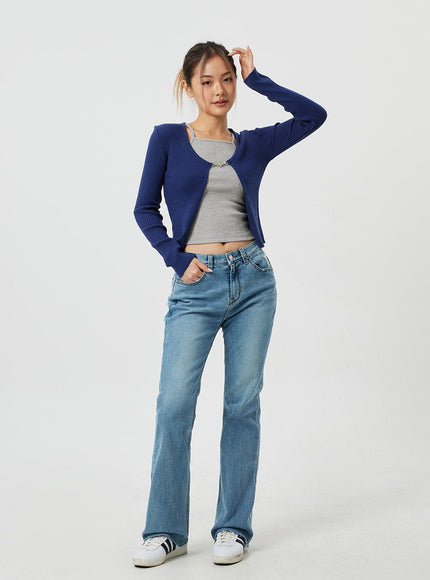 Ribbed Knit Cardigan CM303