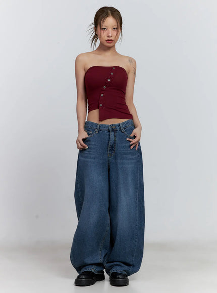 asymmetric-button-tube-top-cl510