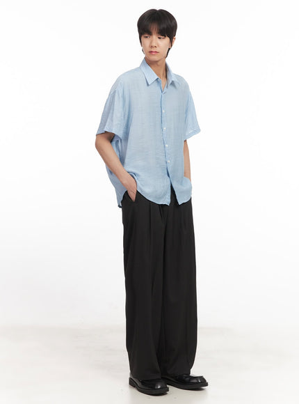 Men's Relaxed-Fit Collared Shirt IA510