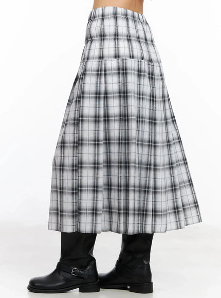 plaid-layered-maxi-skirt-ia507