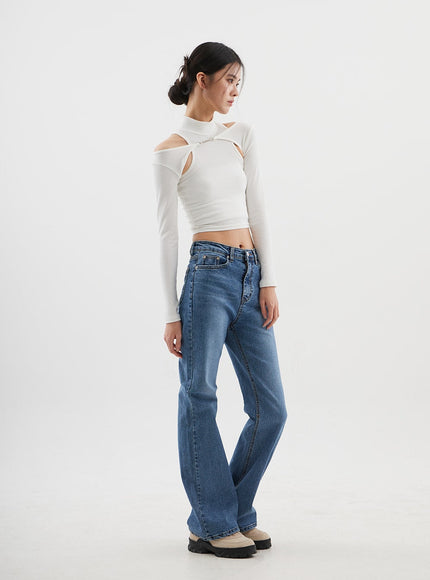 Slim Fit Bootcut Jeans CJ311