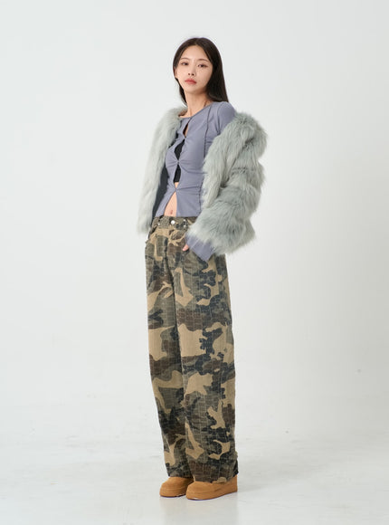 Fluffy Fur Jacket IO12