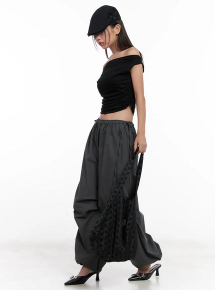 off-shoulder-draped-short-sleeve-top-cl518