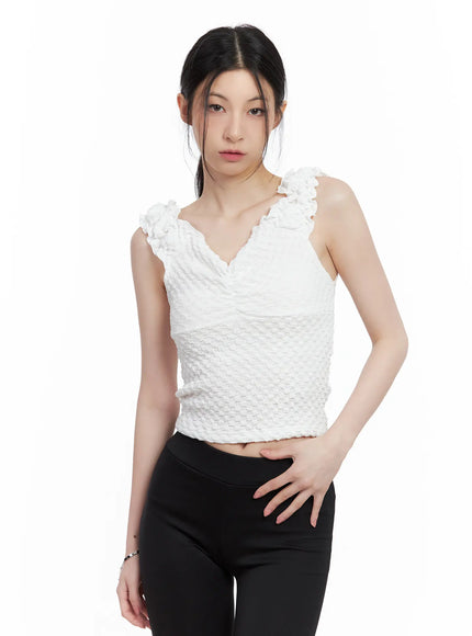 shirred-sweetheart-sleeveless-top-cl501