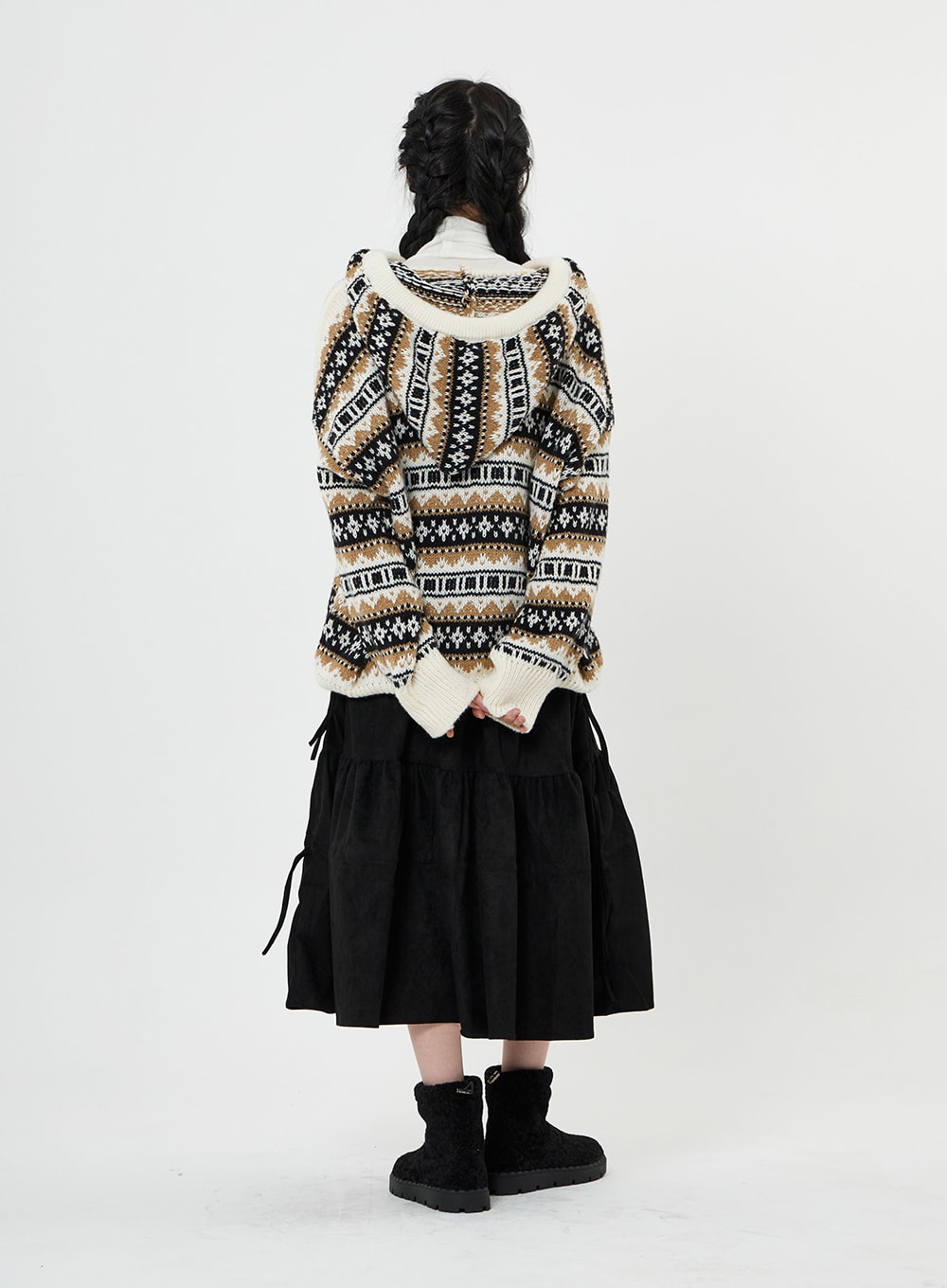 Long Hooded Knit BN01