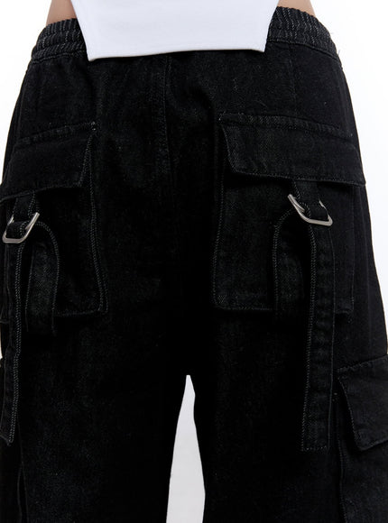 Cargo Denim Baggy Pants CJ509