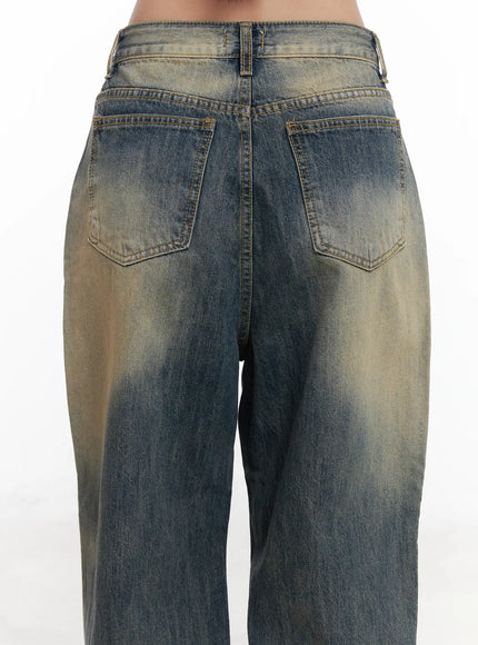 Wide Washed Jeans CS06
