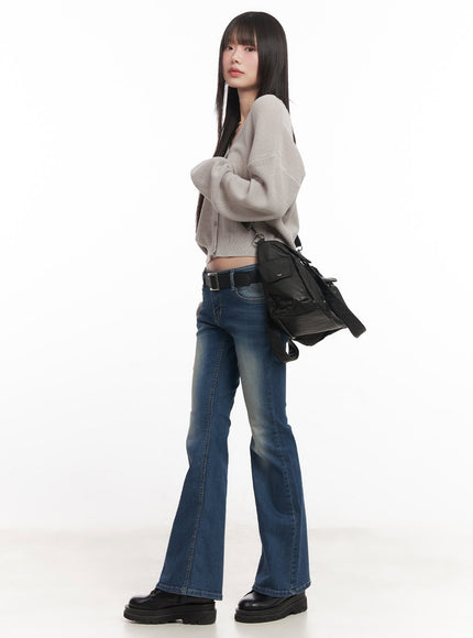 Rebecca Low-Waist Flared Jeans CM519