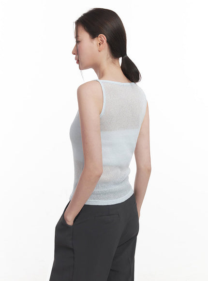 Sheer Knit Tank Top IY509
