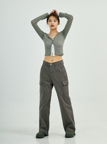 Stella Wide Cargo Cotton Pants CS23