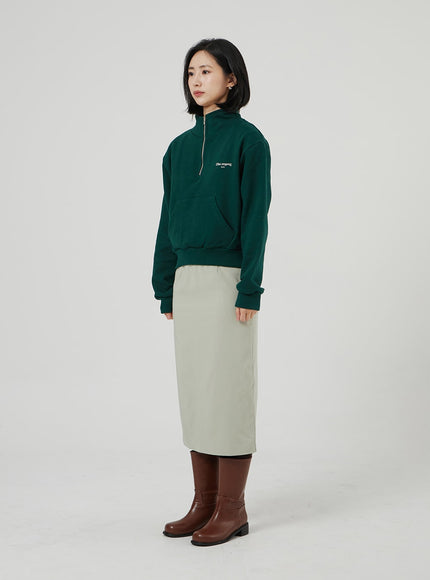 Cropped Half Zip-Up OF313