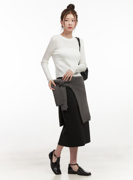 Straight Midi Skirt IF505