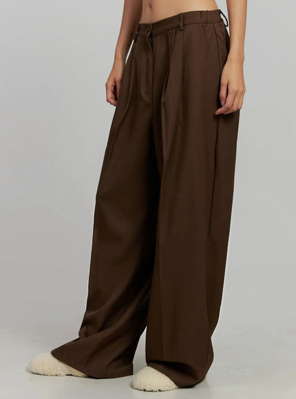 brown-pleated-slacks-ij505