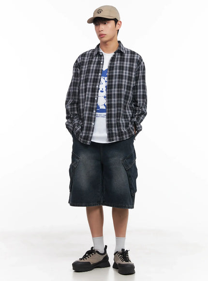 mens-loose-fit-flannel-shirt-iu519