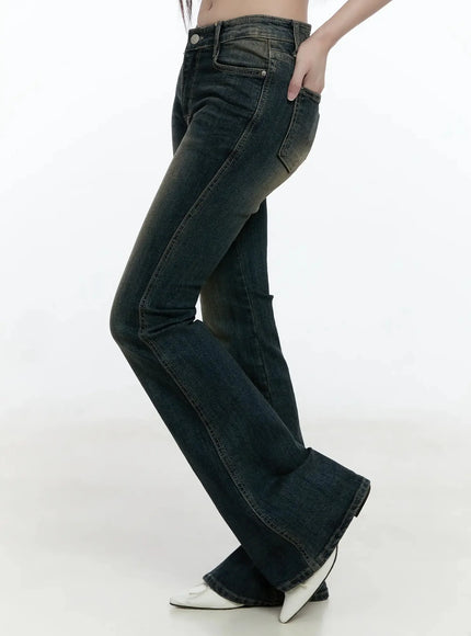 Karla Vintage Logo Flare Jeans IO520
