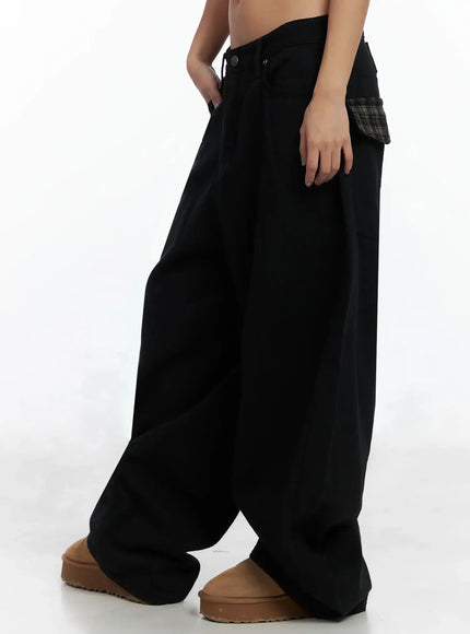 plaid-accent-wide-leg-pants-in528