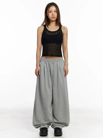 studded-cross-baggy-sweatpants-iy501