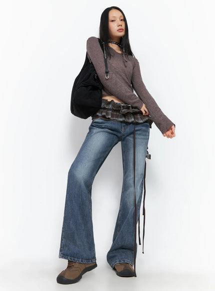 plaid-layered-wrap-mini-skirt-co516