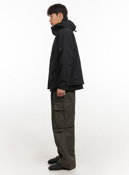 Men's Oversized Zip-Up Windbreaker Jacket IF521