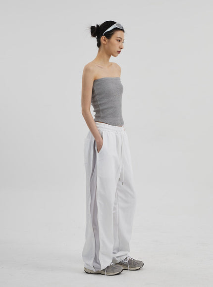 Drawstring Baggy Track Pants CF308