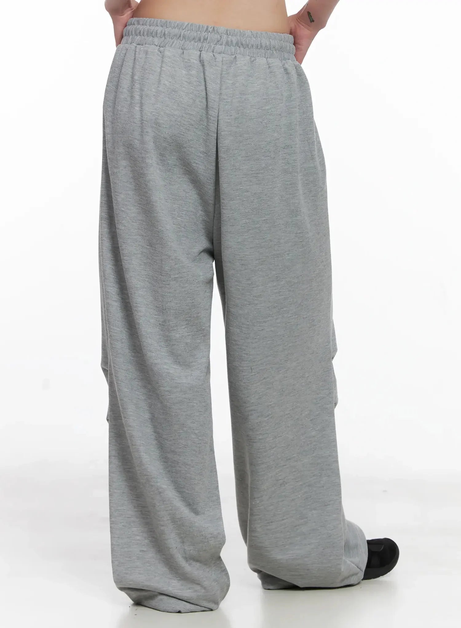 Pintuck Wide Leg Sweatpants IS508