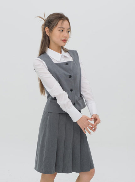 Pleated Midi Skirt CG08