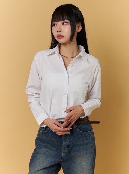 basic-tailored-shirt-cj404 / White