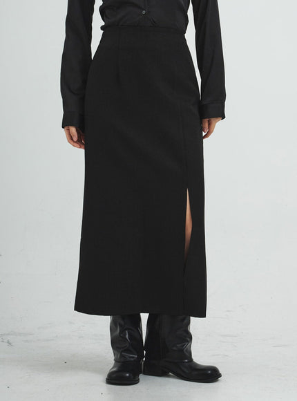 Navy Satin Line Shirt CS14