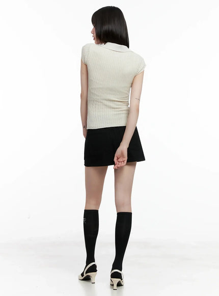 Rhinestone Heart Knee-High Socks IL531