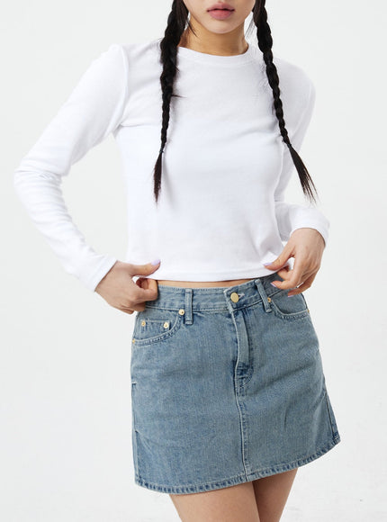 Denim Mini Skirt CM327