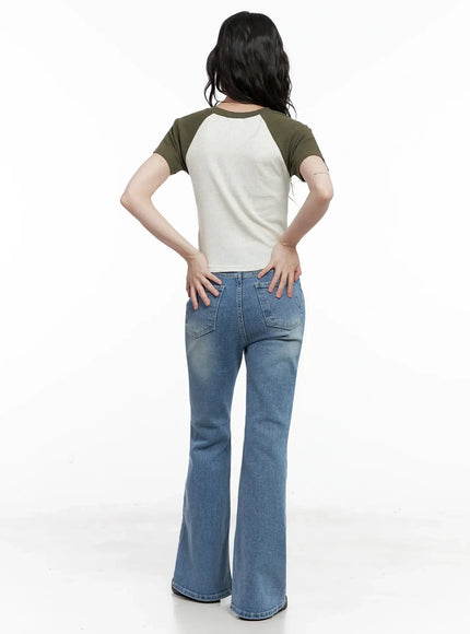 Hikaru High-Waist Flare Jeans IL531