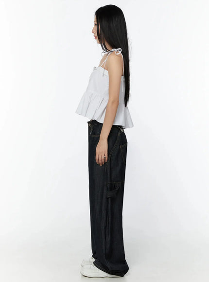 lace-trim-ruffle-blouse-iy526