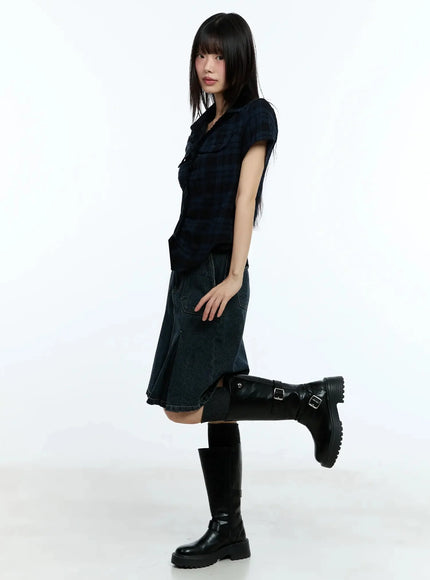 slim-fit-plaid-short-sleeve-shirt-iu523