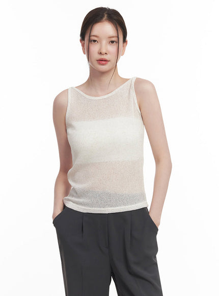 Sheer Knit Tank Top IY509