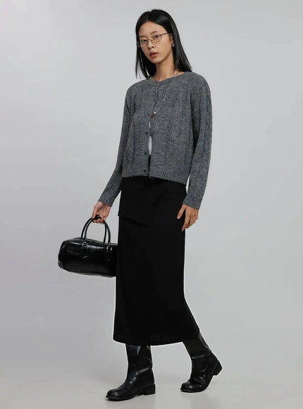 Wrap Maxi Skirt ID516