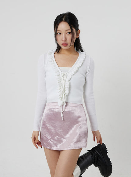 Satin Mini Skirt CJ330