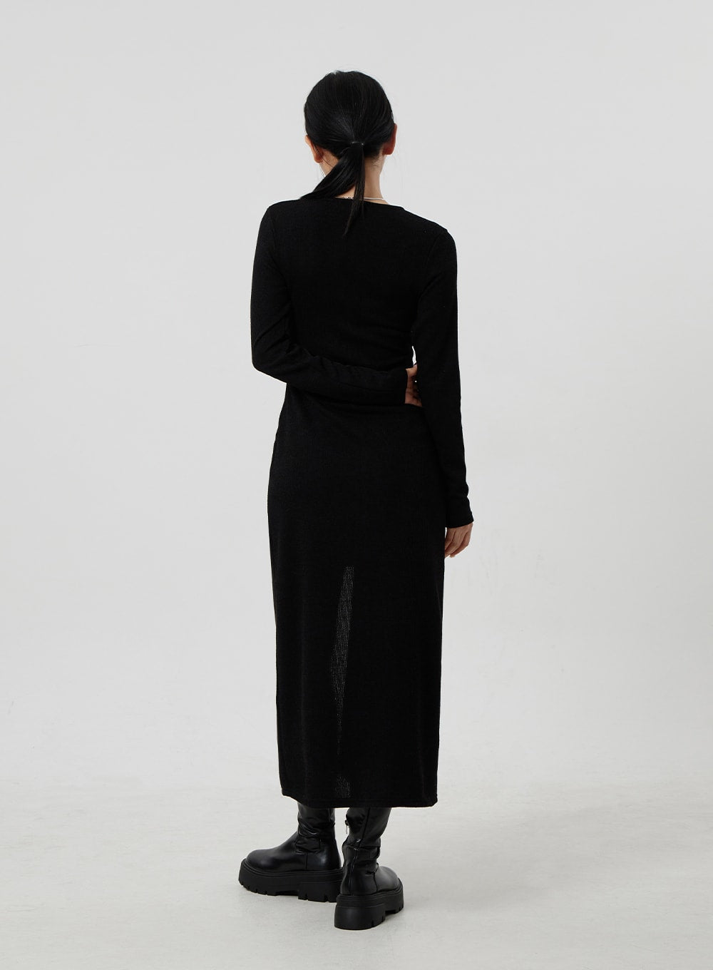 Front Slit Maxi Dress CF306