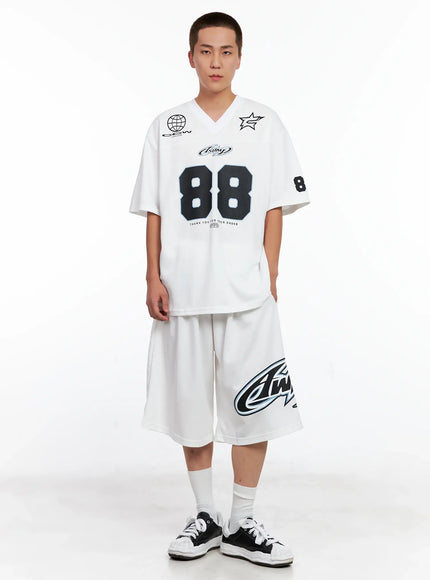 Men's Graphic Logo Athletic Shorts IG508