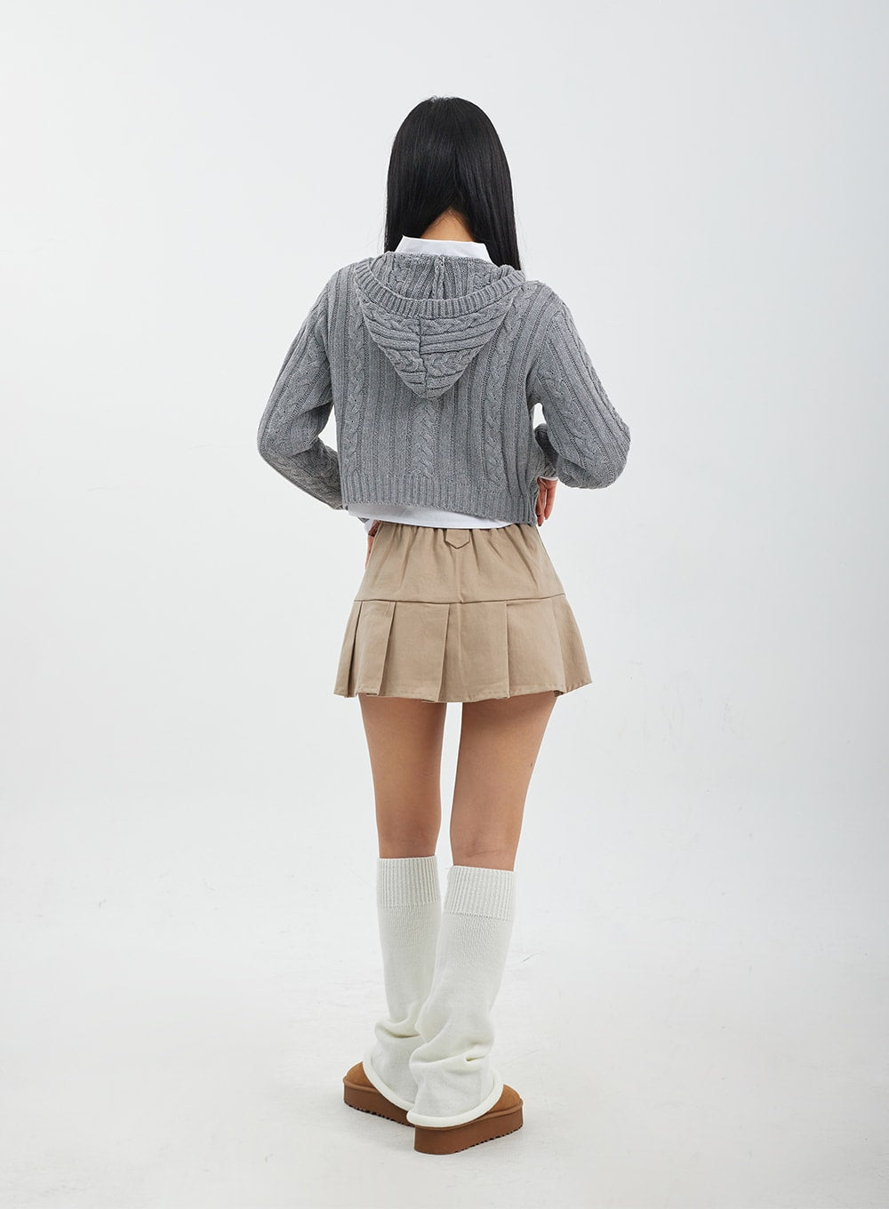 High Waist Pleated Mini Skirt CJ317