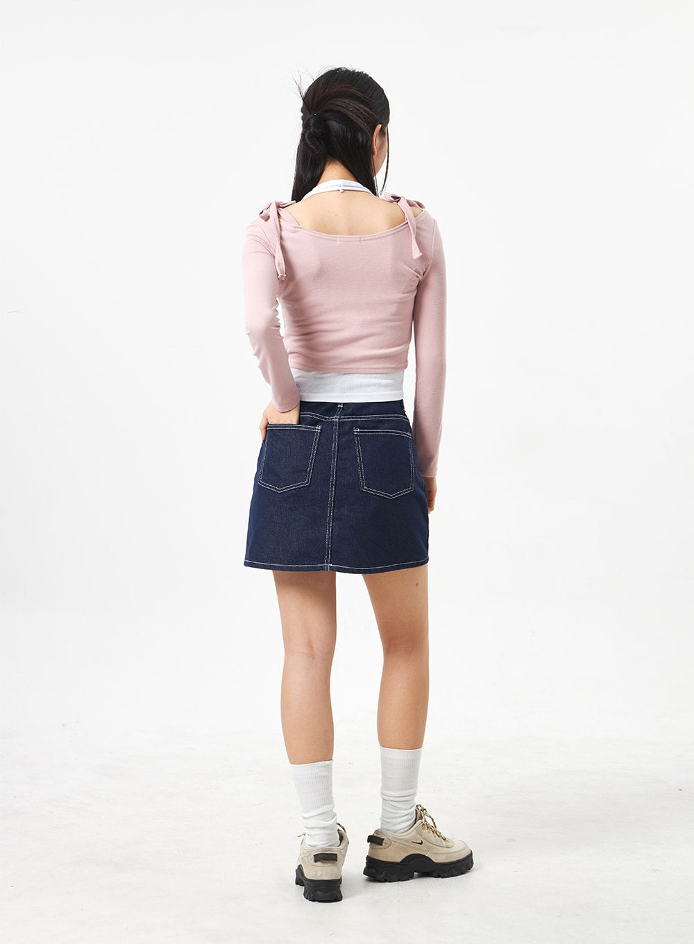 Ribbon Cropped Top CA306