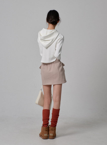 Stitch Cropped Hoodie IJ313