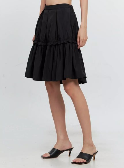 pleated-nylon-midi-skirt-is516
