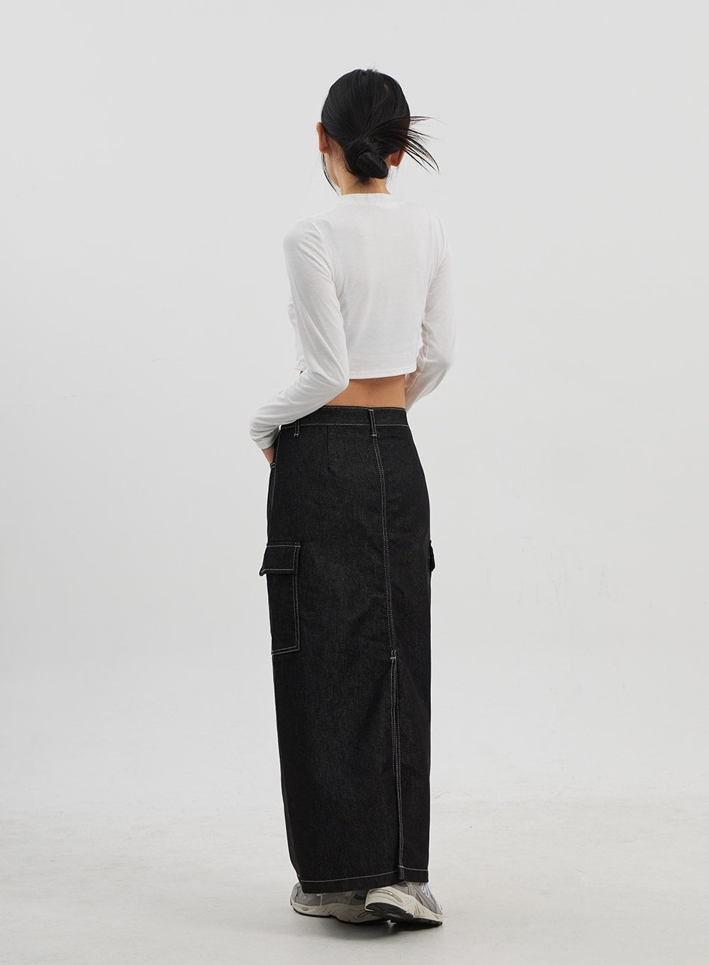 Star Long Sleeve Cropped Top CJ330